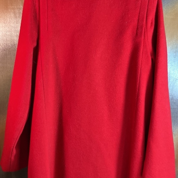 80’s‎ red Dani Colby winter coat. Nice big shoulders! Made in the USA. 3 button. - Picture 3 of 3